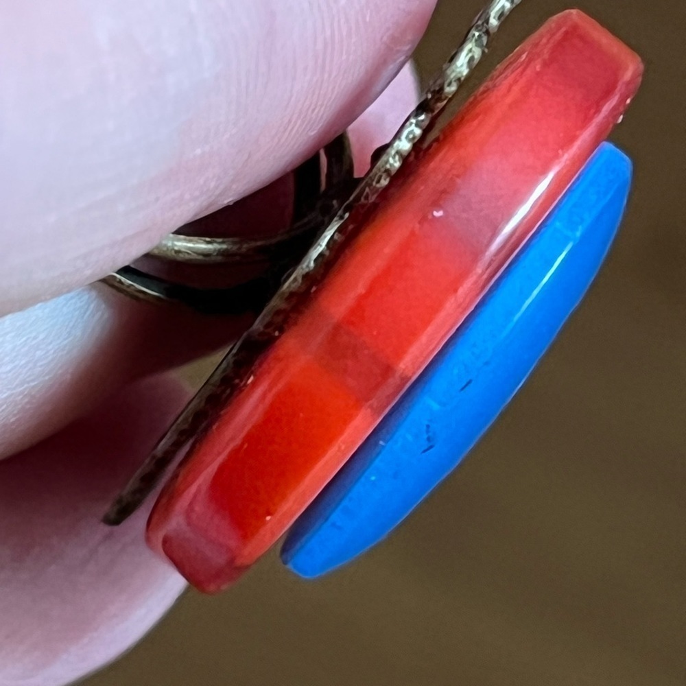 Nautical button ring - Repurposed eco-friendly​​​ - Picture 2 of 8